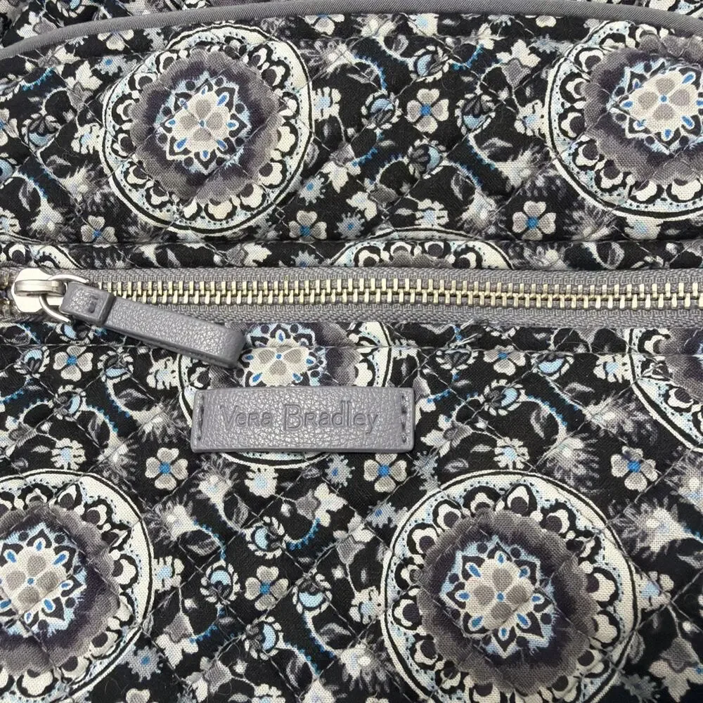 Vera Bradley Women's Cotton XL Campus Backpack Charcoal Medallion